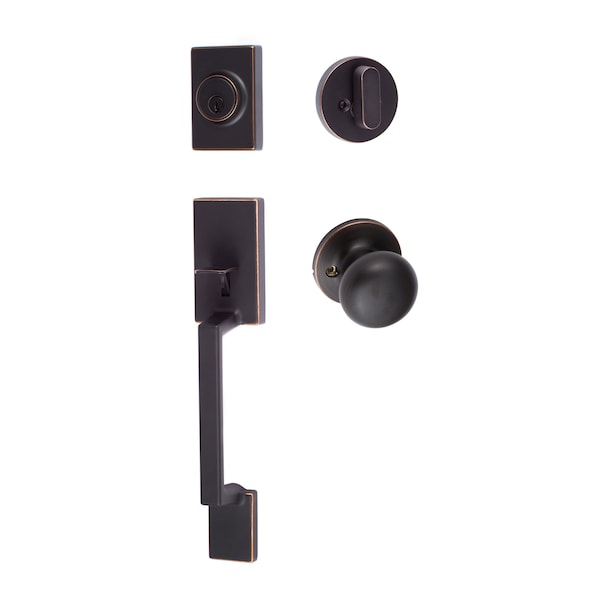 Sure-Loc Hardware Sure-Loc Hardware Stockholm Handleset, Durango Handleset Trim, Vintage Bronze SH507-R-DU-RD 11P - main